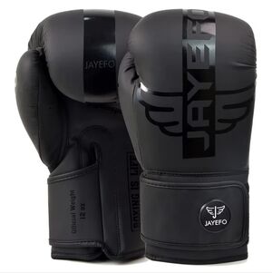 JAYEFO Black Boxing Gloves Unisex Adults Like New